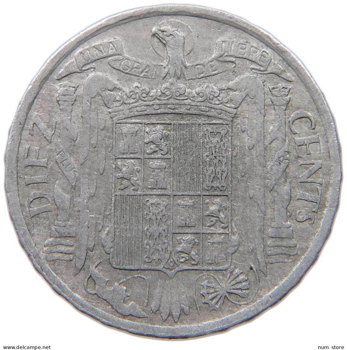 SPAIN 10 CENTIMOS 1953 #c078 0471 - 10 Centesimi