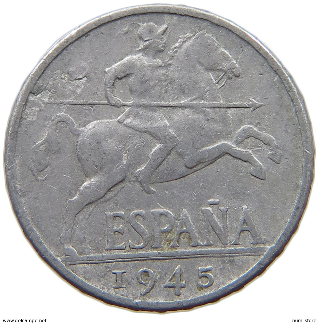 SPAIN 10 CENTIMOS 1945 #s069 0105 - 10 Centimos