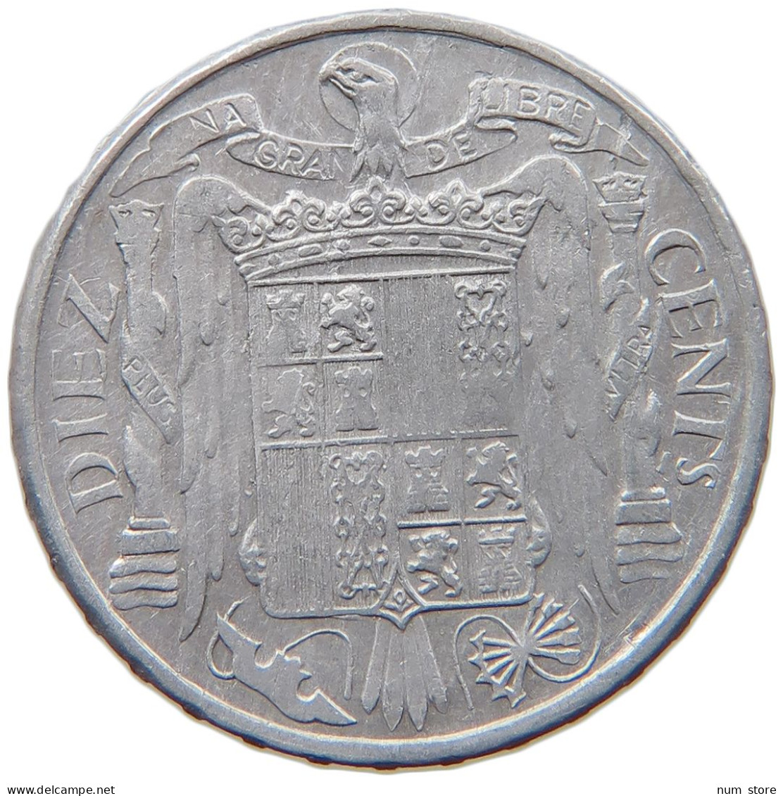 SPAIN 10 CENTIMOS 1953 #c060 0301 - 10 Centimos