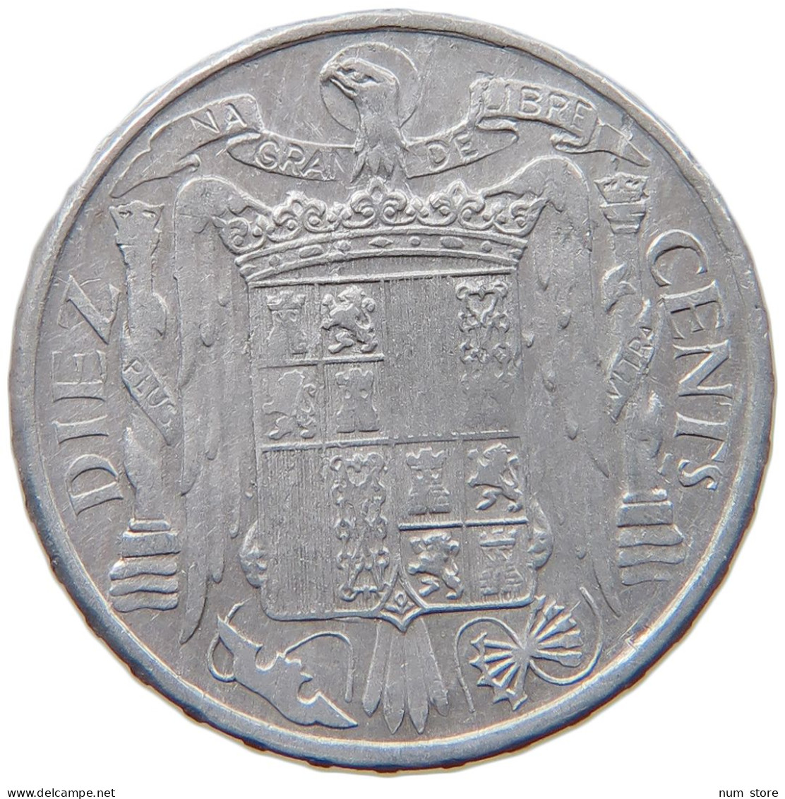 SPAIN 10 CENTIMOS 1953 #c060 0301 - 10 Céntimos
