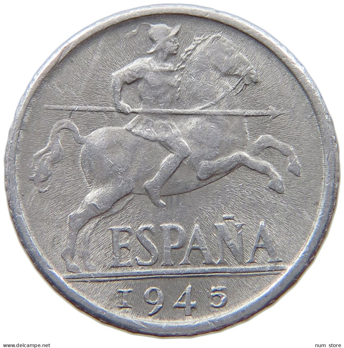 SPAIN 10 CENTIMOS 1945 #s074 0095 - 10 Centiemen