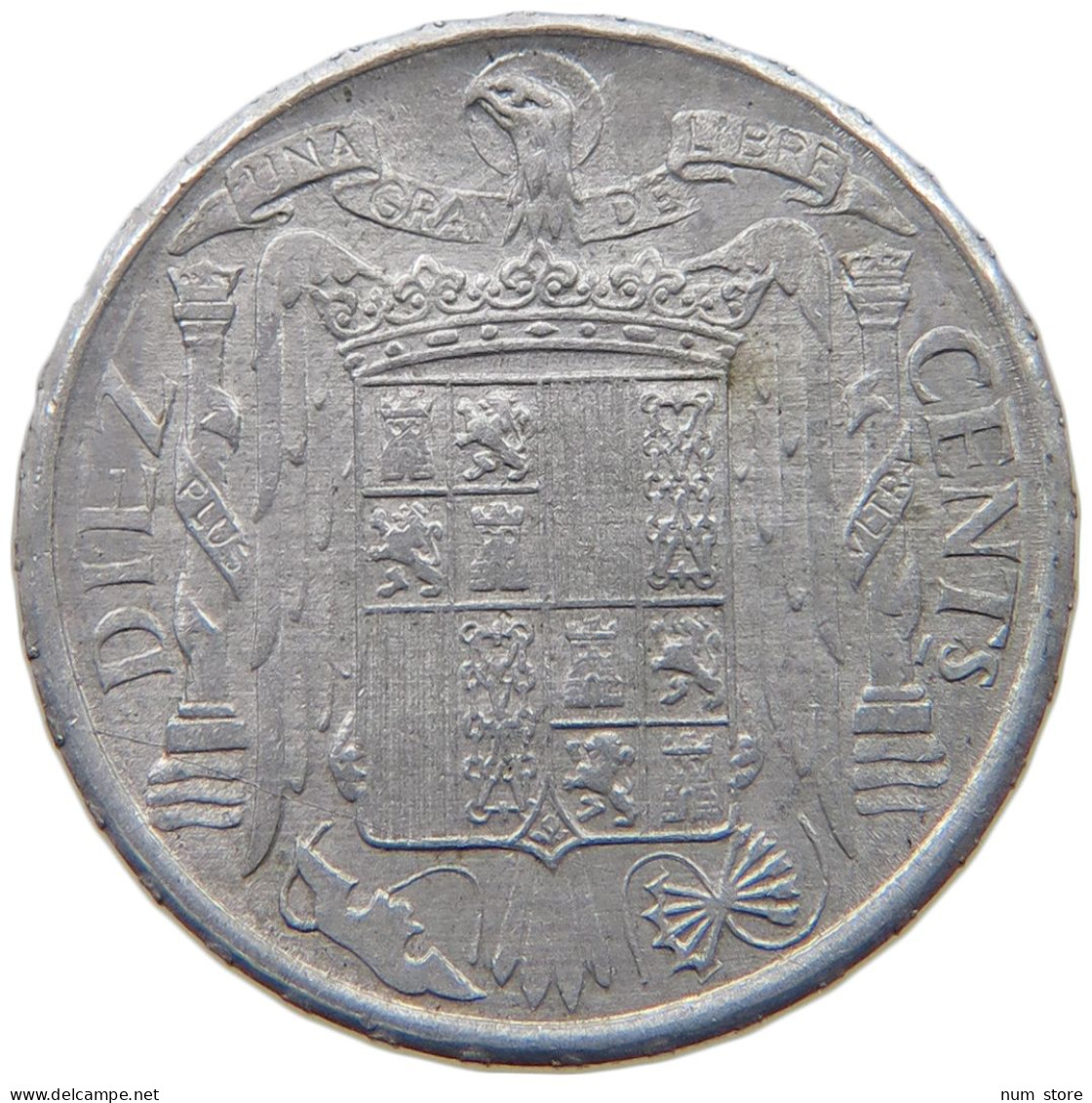 SPAIN 10 CENTIMOS 1945 #c078 0463 - 10 Centiemen