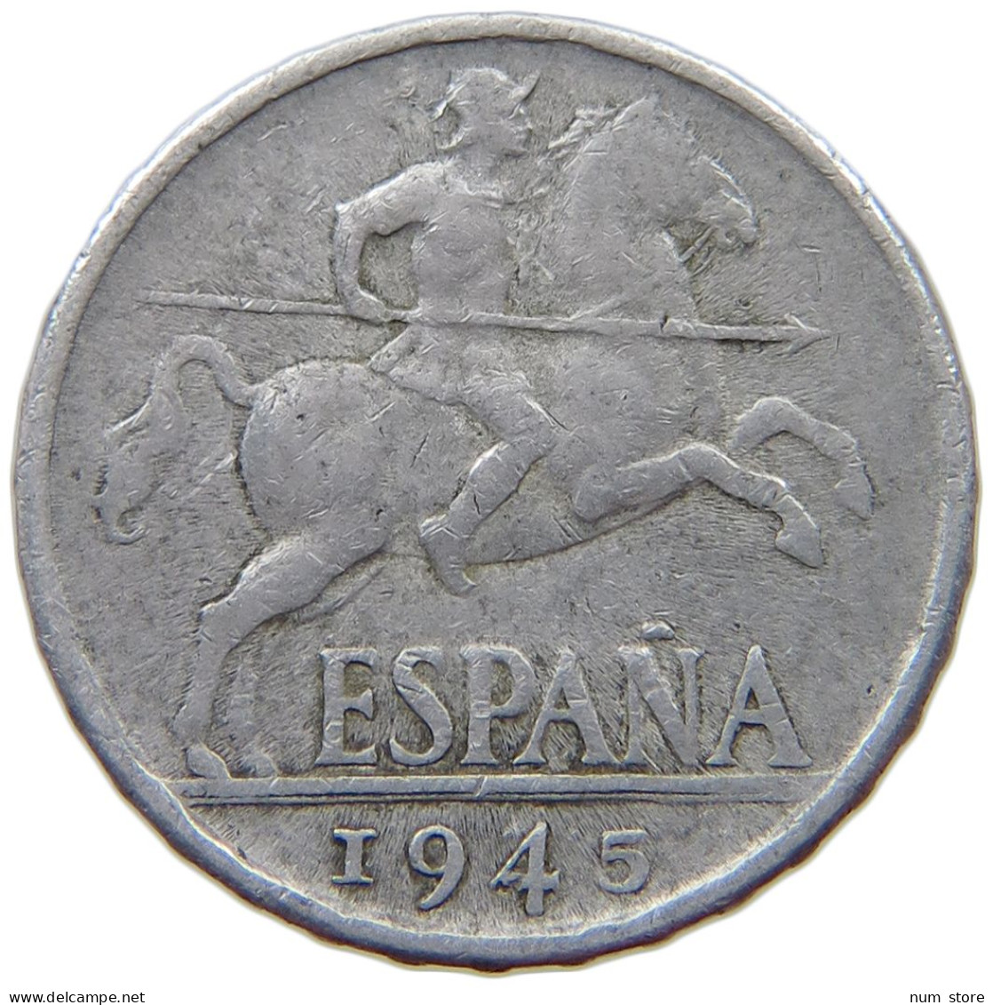 SPAIN 10 CENTIMOS 1945 #a021 0837 - 10 Centimos