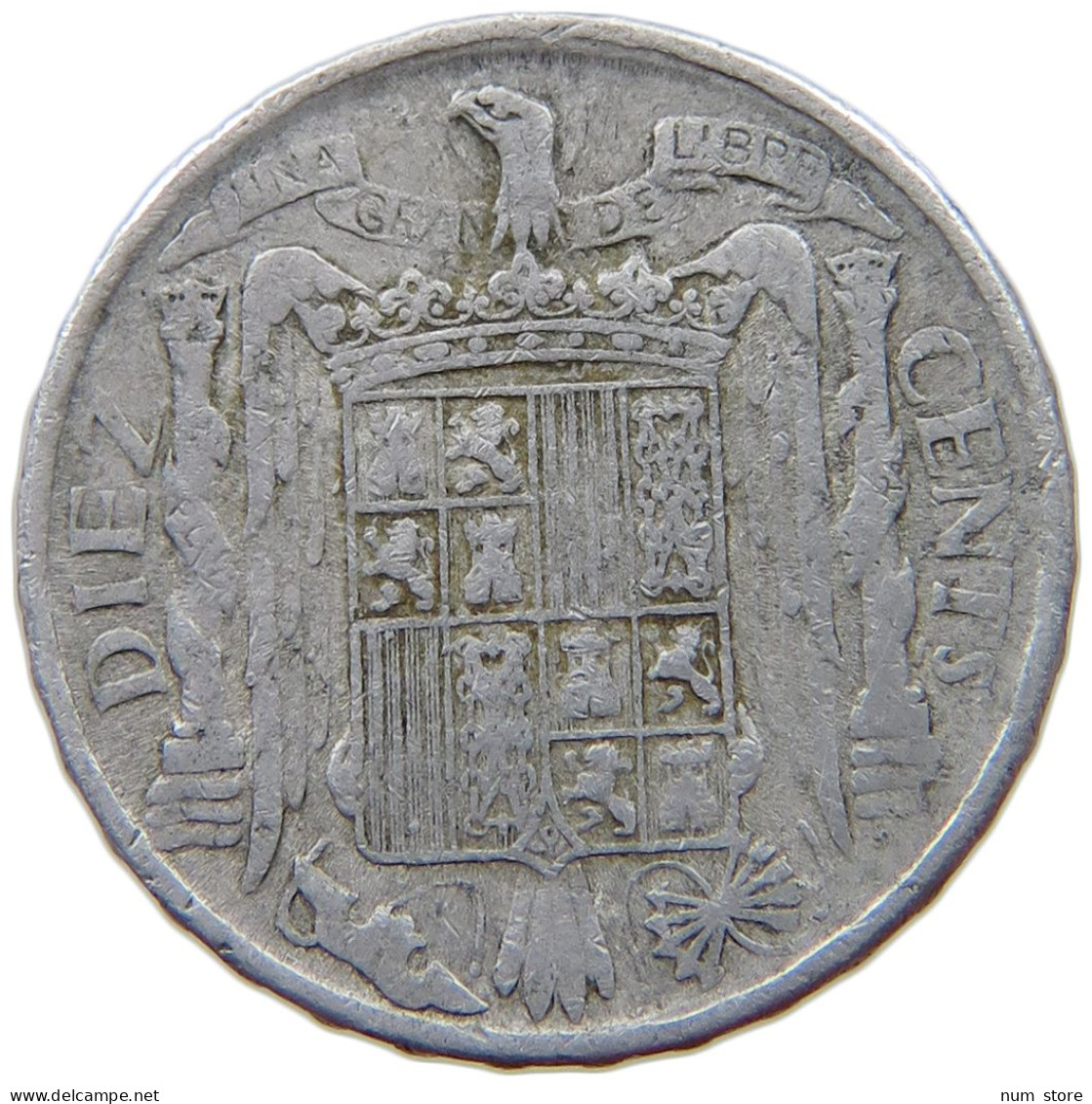 SPAIN 10 CENTIMOS 1945 #a021 0837 - 10 Centesimi