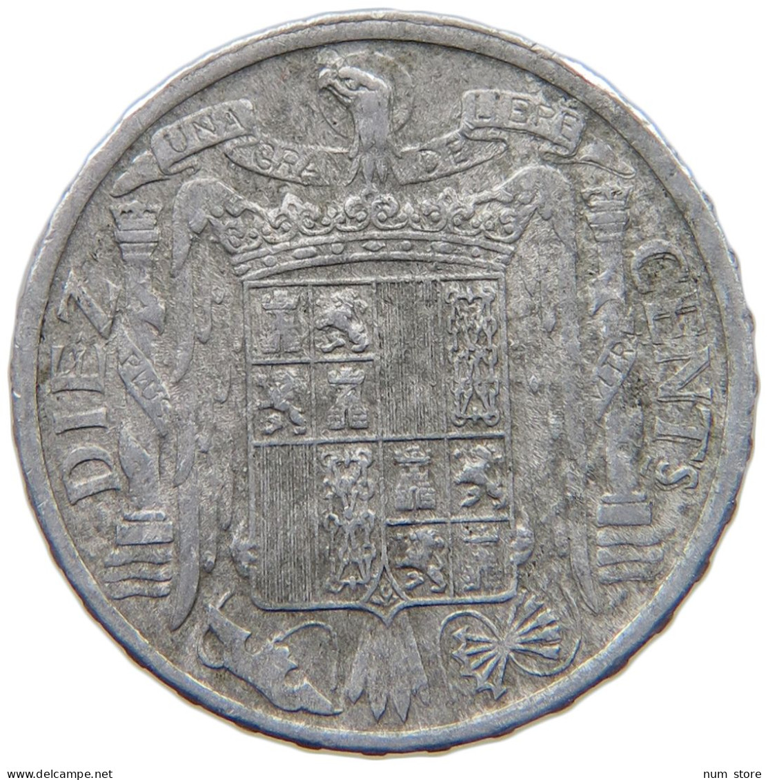 SPAIN 10 CENTIMOS 1945 #c029 0511 - 10 Centesimi