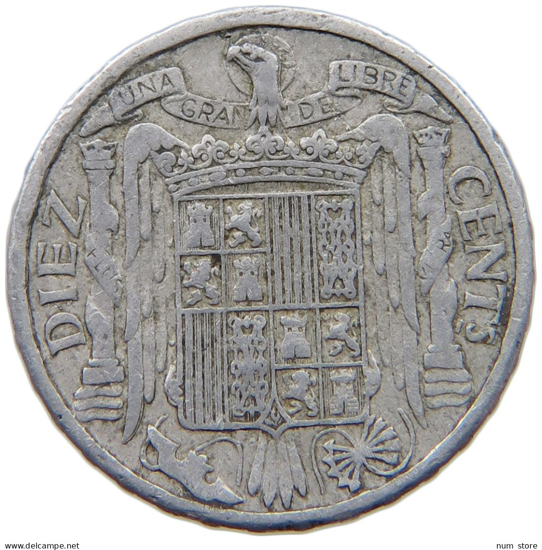 SPAIN 10 CENTIMOS 1941 #c078 0469 - 10 Céntimos