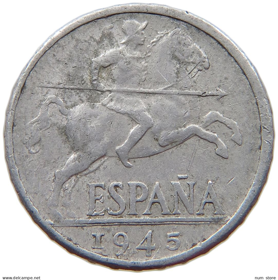 SPAIN 10 CENTIMOS 1945 #s079 0271 - 10 Centesimi