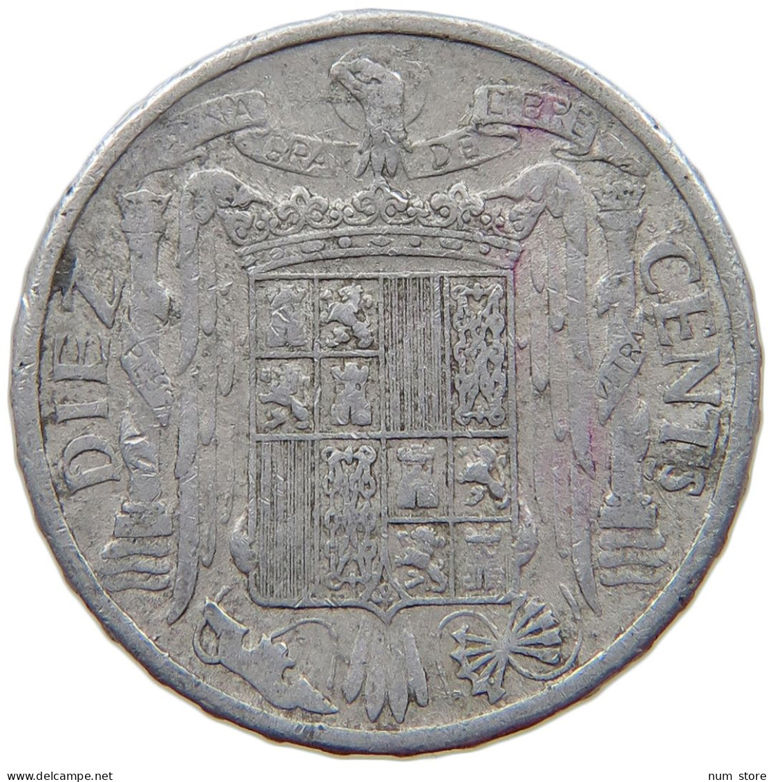 SPAIN 10 CENTIMOS 1945 #s079 0271 - 10 Centiemen