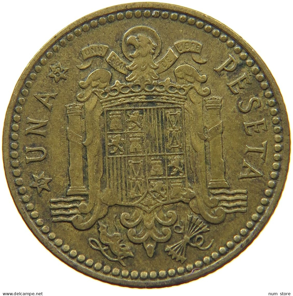 SPAIN 1 PESETA 1953 62 #c073 0051 - 1 Peseta