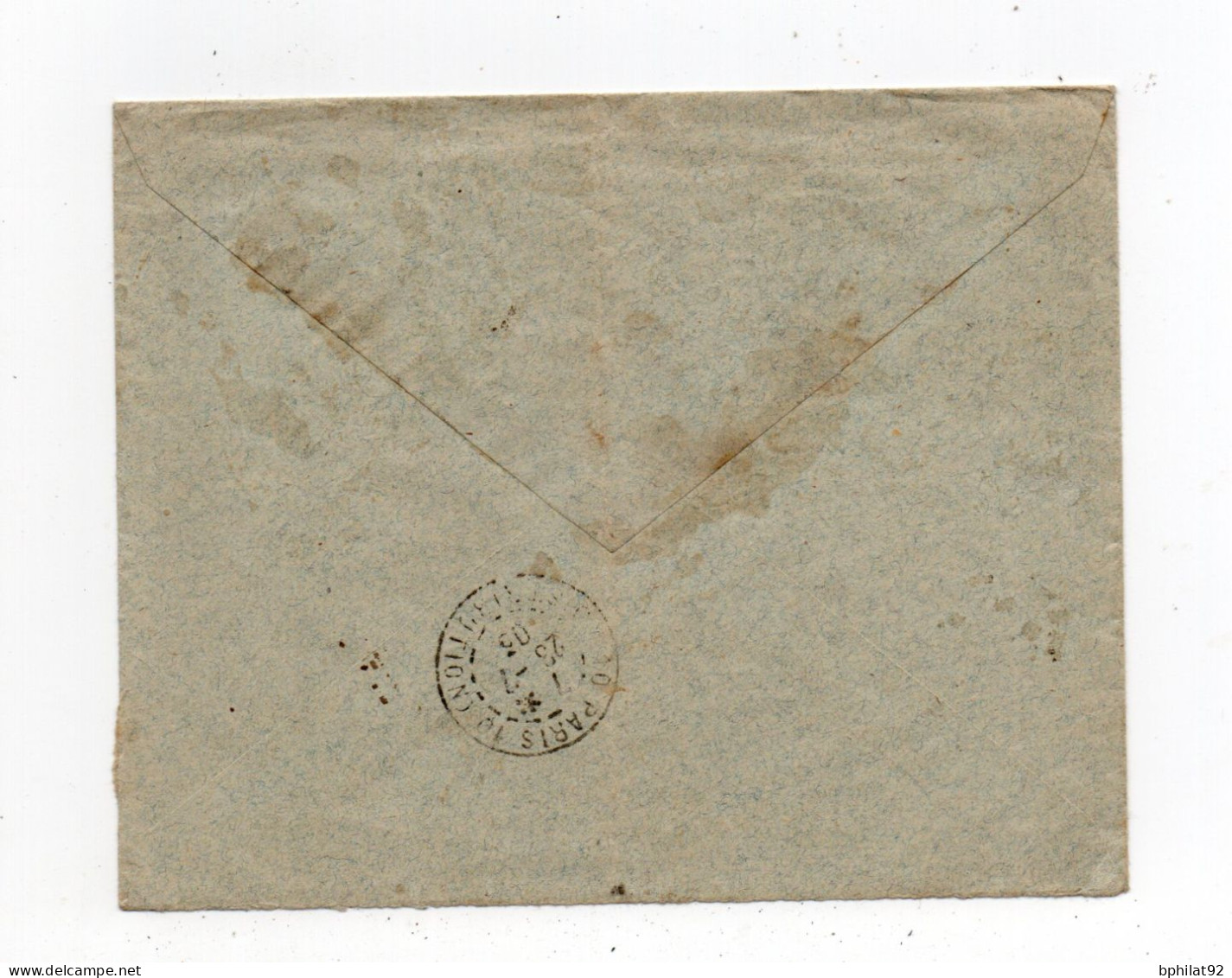 !!! CONGO, LETTRE RECO DE LIBREVILLE DE 1903 POUR PARIS, BEL AFFRANCH TRICOLORE - Lettres & Documents