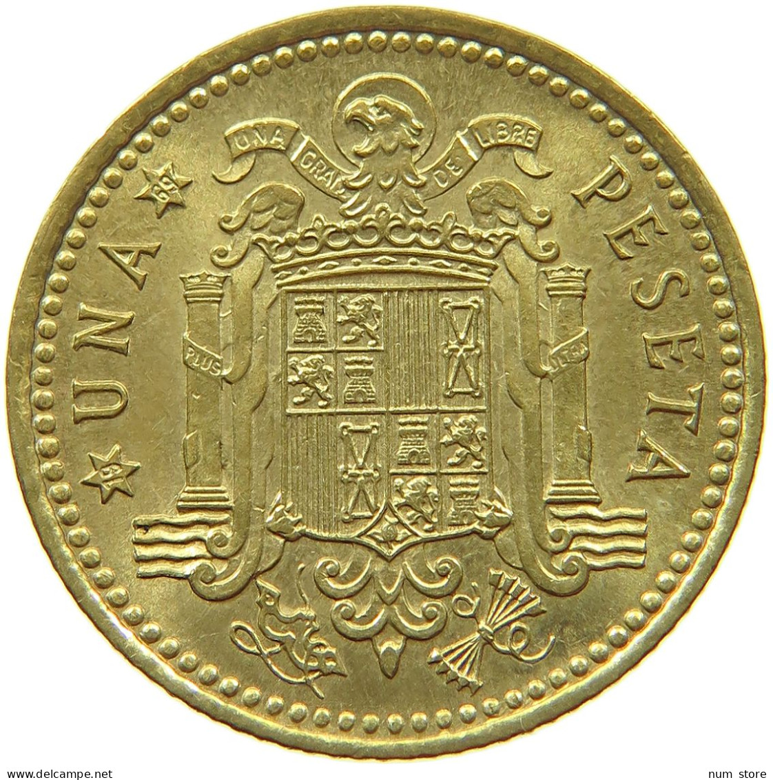 SPAIN PESETA 1966 69 TOP #s071 0181 - 1 Peseta