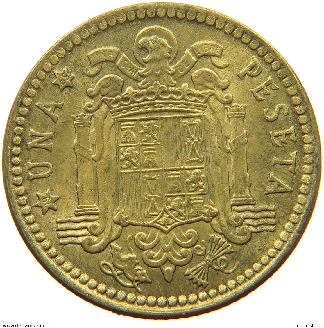 SPAIN PESETA 1963 65 TOP #s066 0609 - 1 Peseta