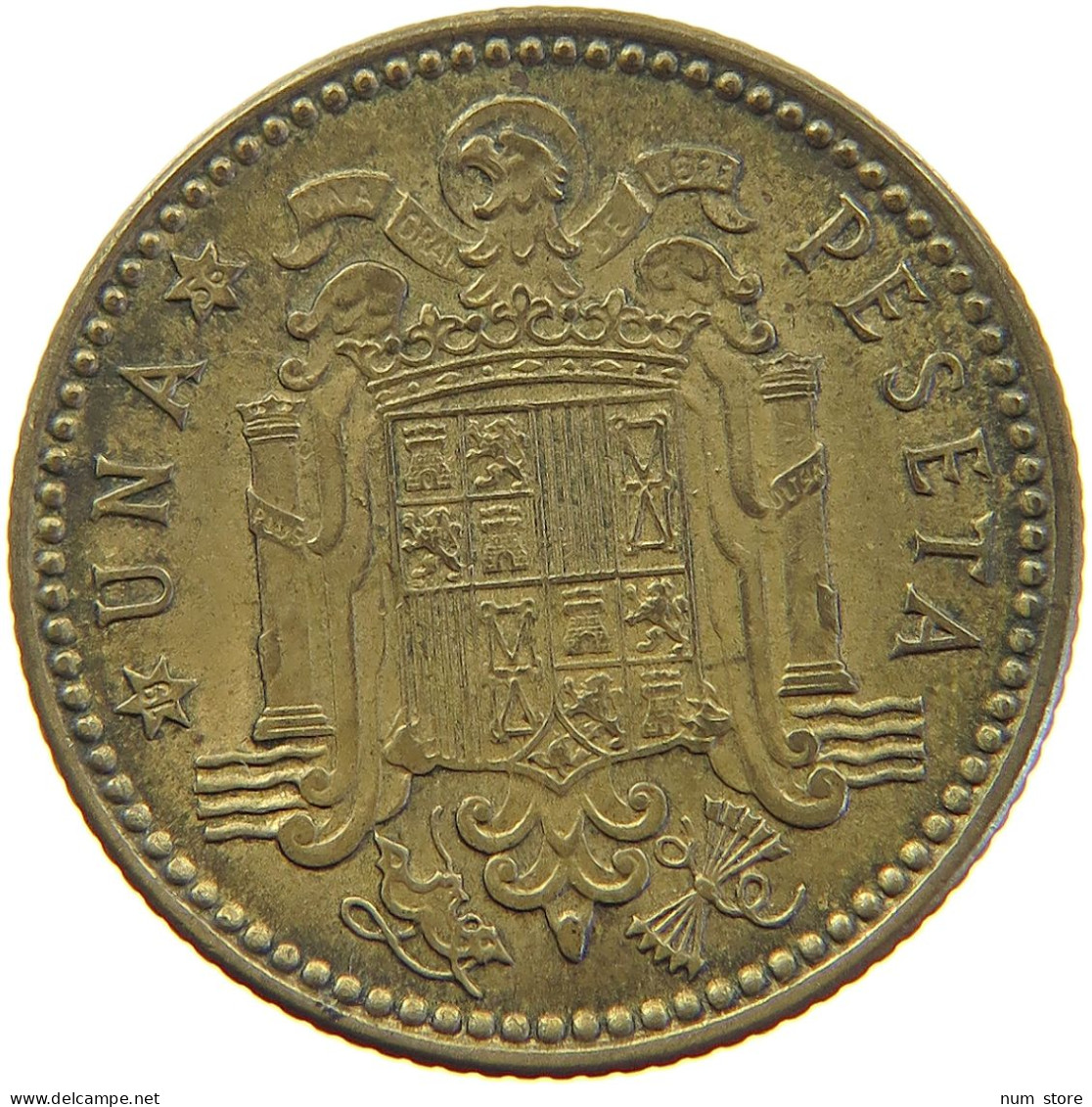 SPAIN PESETA 1953 56 #s024 0253 - 1 Peseta