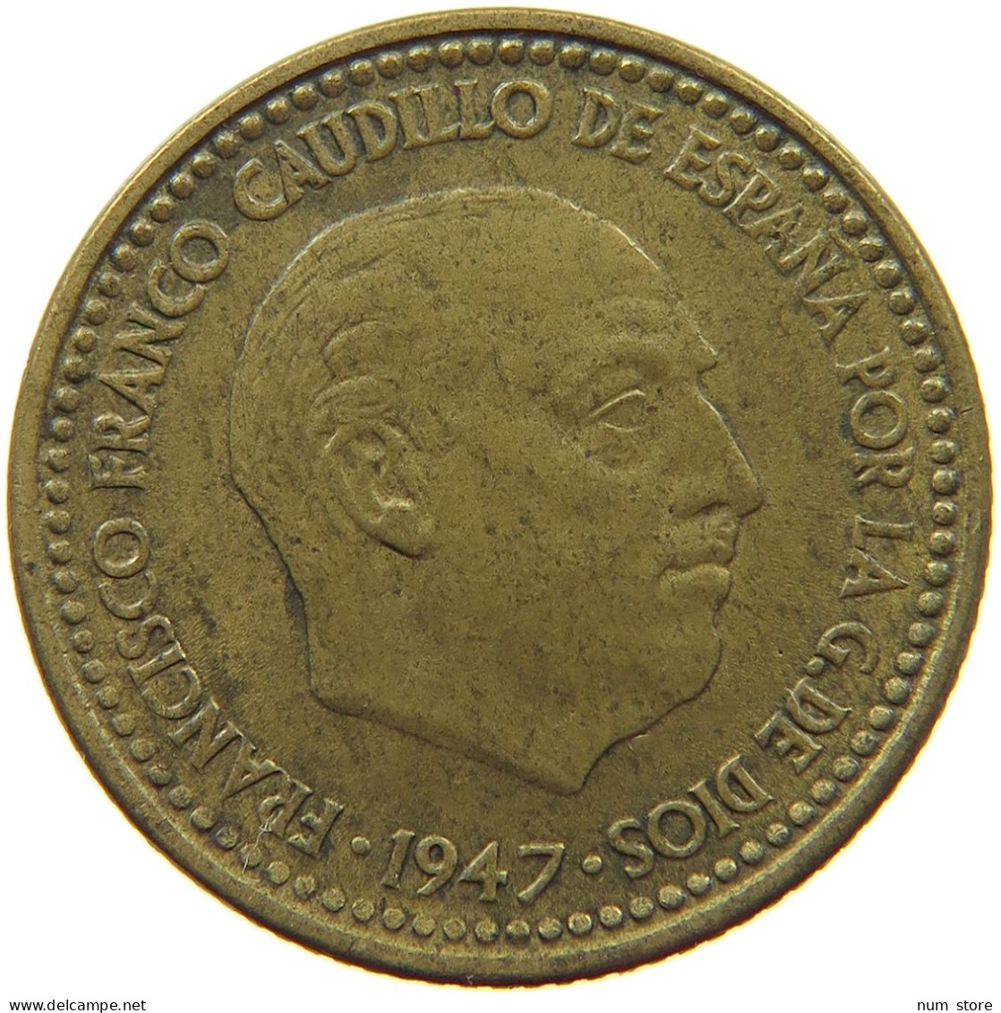 SPAIN PESETA 1947 51 #s066 0611 - 1 Peseta