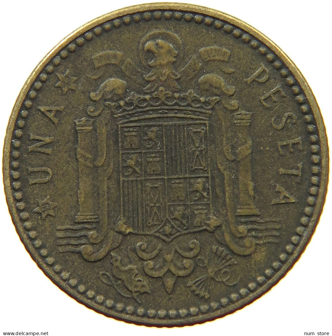 SPAIN PESETA 1947 #s066 0619 - 1 Peseta