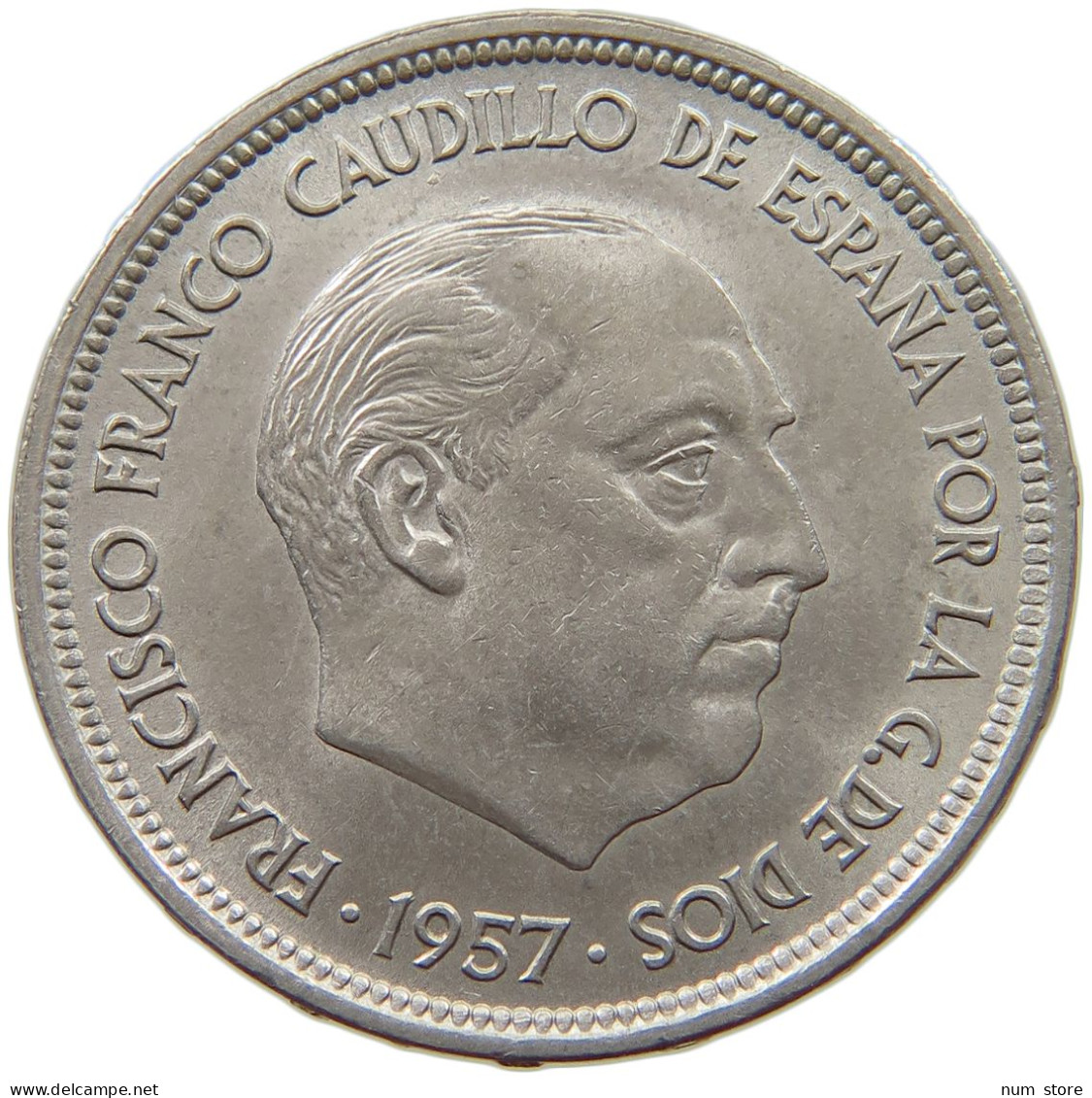 SPAIN 50 PESETAS 1957 59 #a013 0781 - 50 Centimos