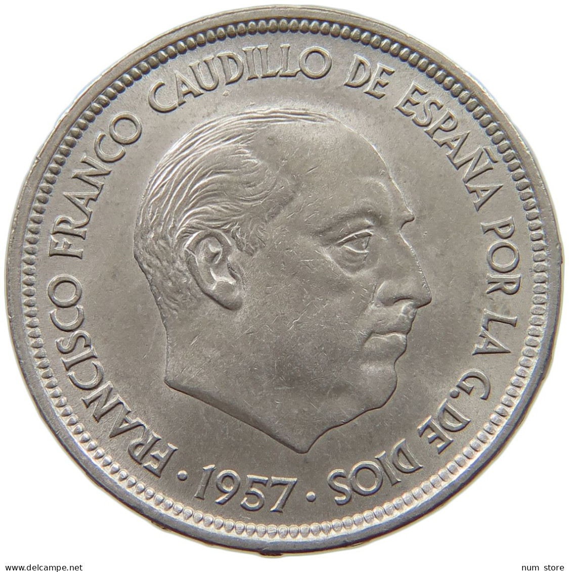 SPAIN 50 PESETAS 1957 59 #a013 0781 - 50 Céntimos