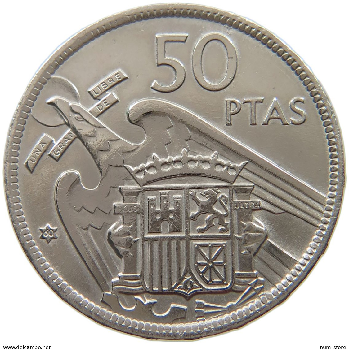 SPAIN 50 PESETAS 1957 60 #a013 0779 - 50 Centiem