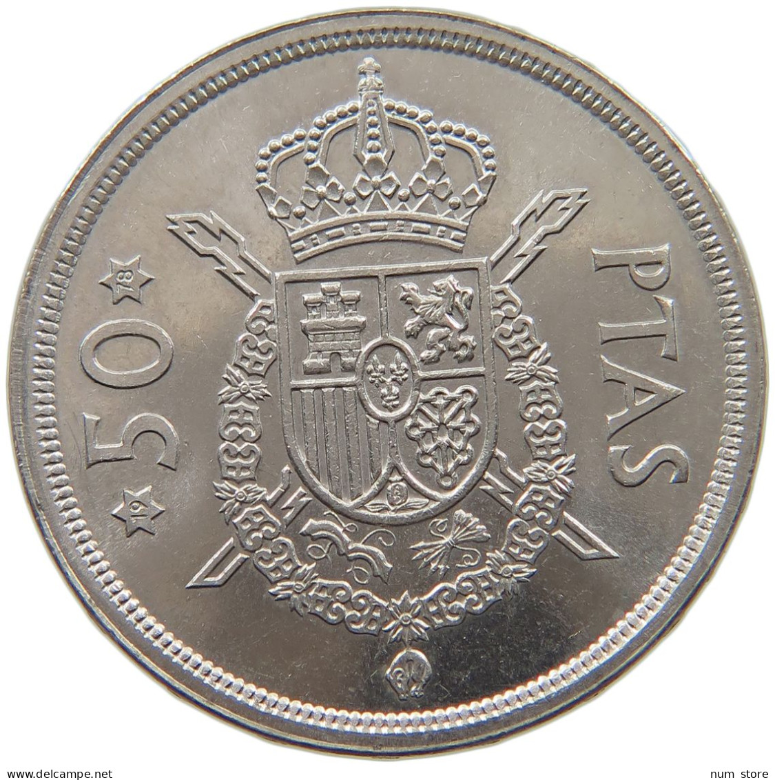 SPAIN 50 PESETAS 1975 78 TOP #c077 0255 - 50 Centiem