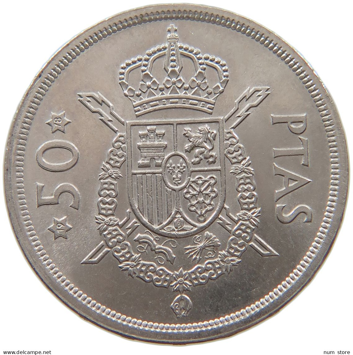 SPAIN 50 PESETAS 1975 78 #c071 0033 - 50 Centiem