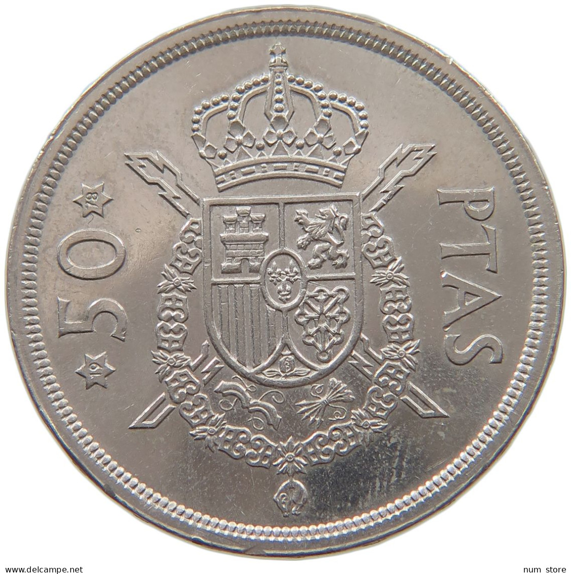 SPAIN 50 PESETAS 1975 78 #c071 0031 - 50 Centiem