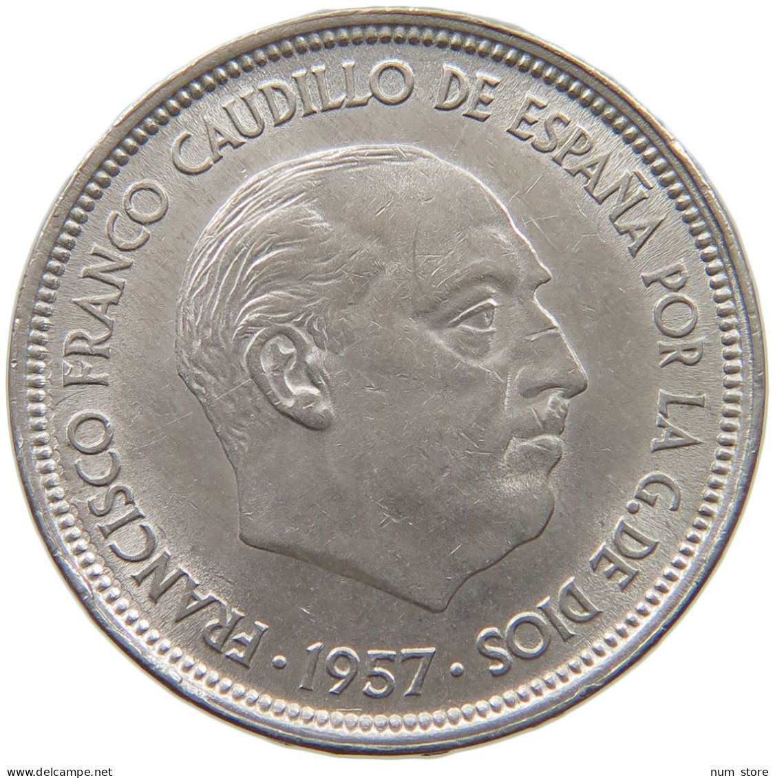 SPAIN 50 PESETAS 1957 58 #s056 0055 - 50 Centesimi