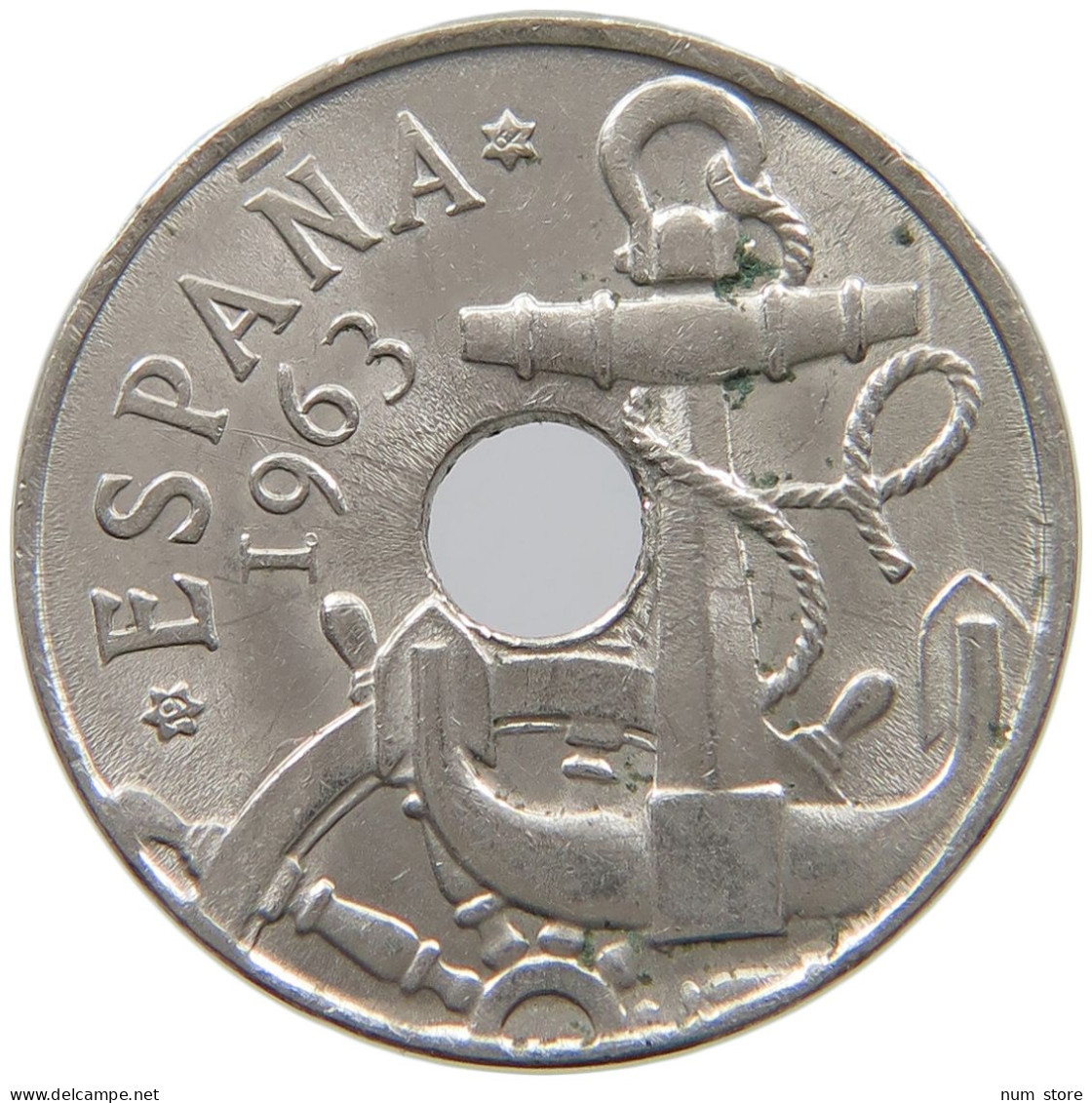 SPAIN 50 CENTIMOS 1963 TOP #s065 0555 - 50 Centesimi