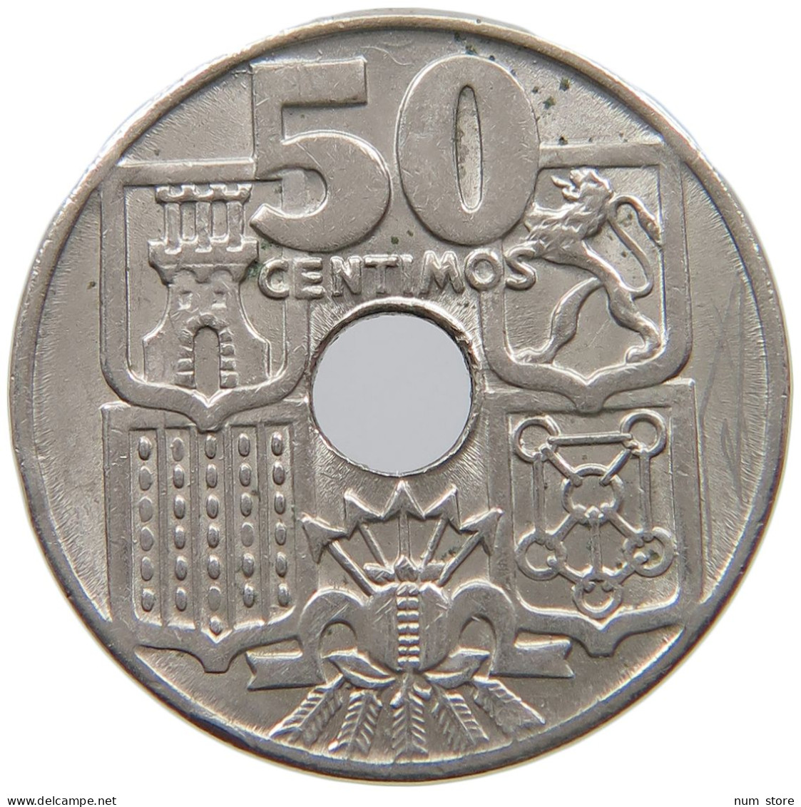 SPAIN 50 CENTIMOS 1963 TOP #s065 0555 - 50 Céntimos