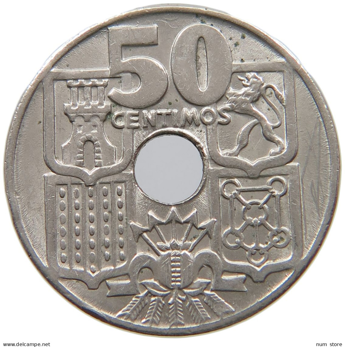 SPAIN 50 CENTIMOS 1963 TOP #s065 0555 - 50 Centiem