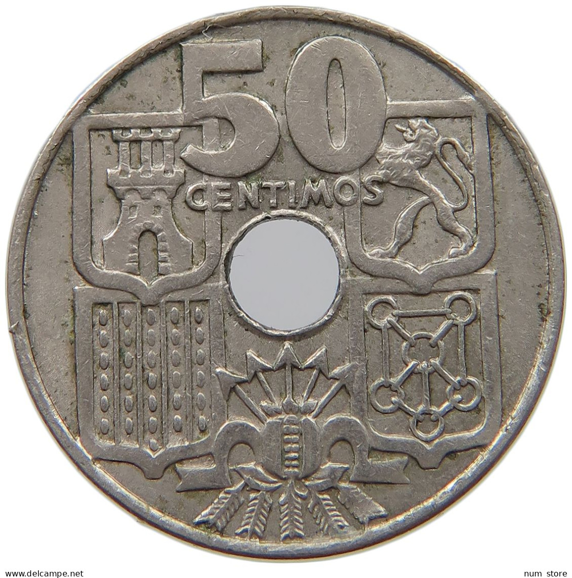 SPAIN 50 CENTIMOS 1963 #c071 0233 - 50 Centiem