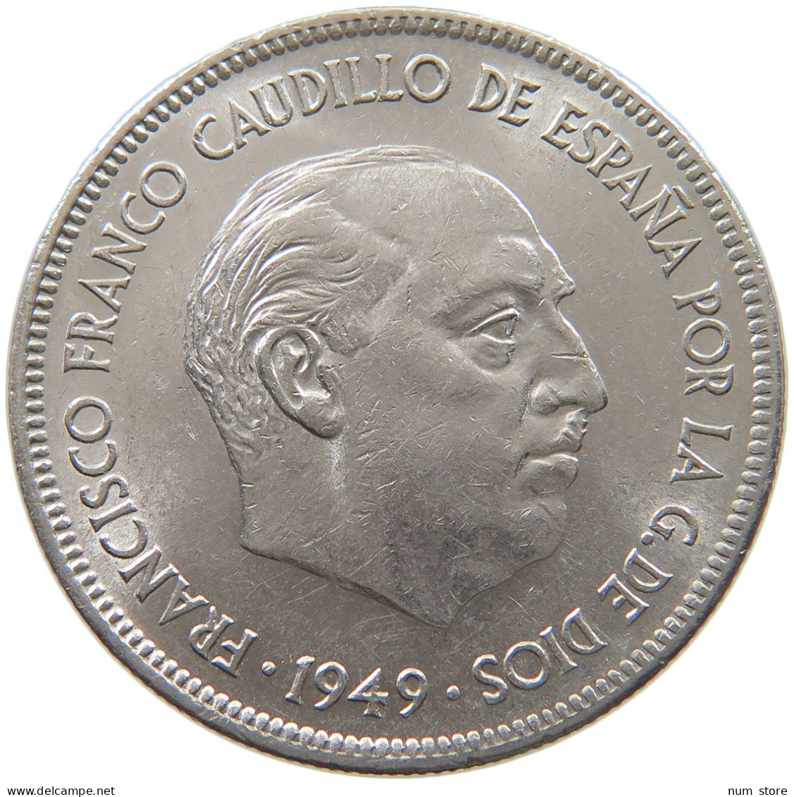 SPAIN 50 PESETAS 1949 50 #a042 0469 - 50 Centesimi