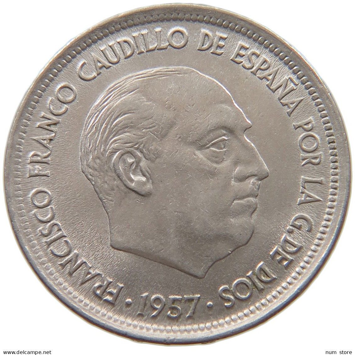 SPAIN 50 PESETAS 1957 58 #c071 0047 - 50 Centimos