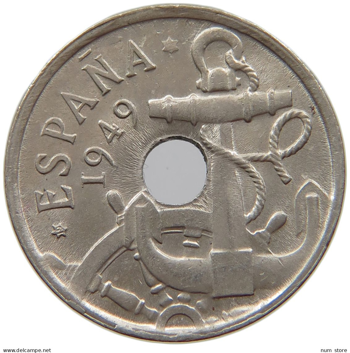 SPAIN 50 CENTIMOS 1949 TOP #s067 0981 - 50 Céntimos
