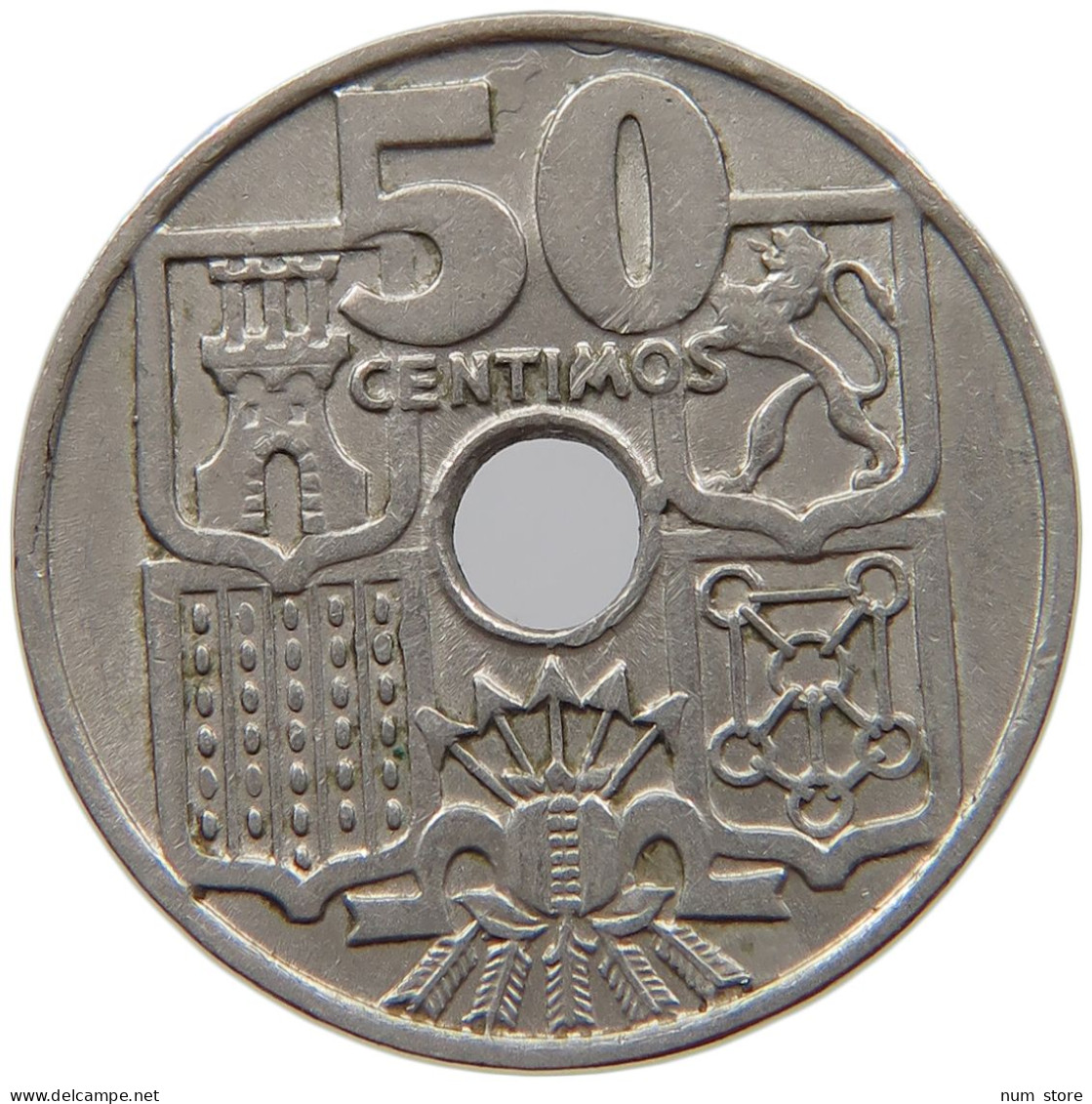 SPAIN 50 CENTIMOS 1963 #c066 0001 - 50 Centesimi