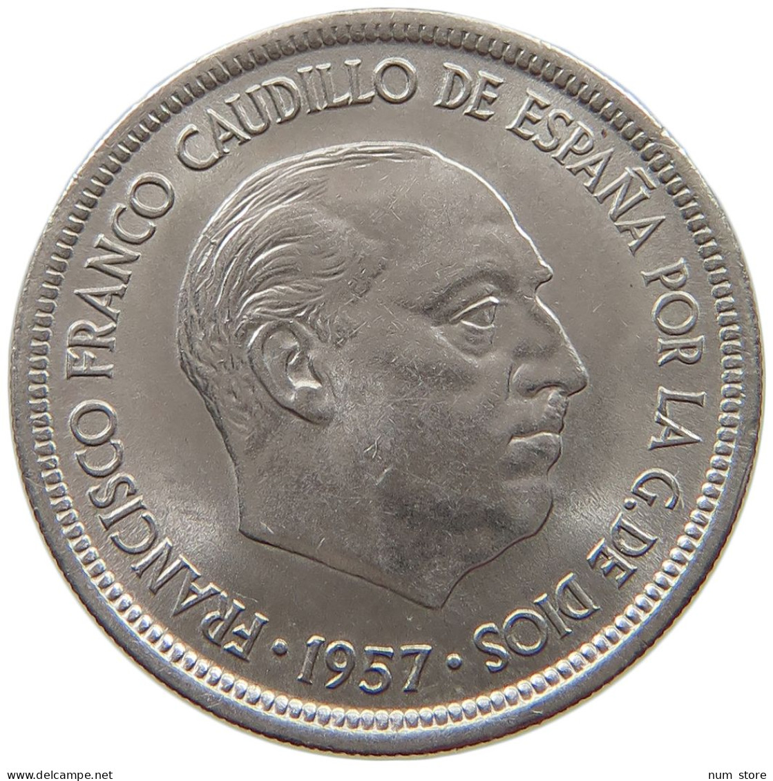 SPAIN 5 PESETAS 1957 69 TOP #a015 0741 - 5 Pesetas