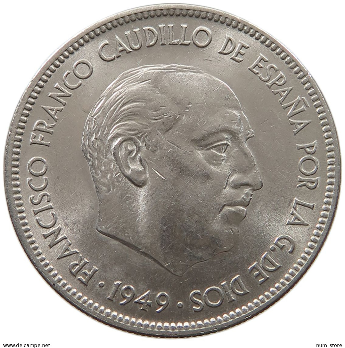 SPAIN 5 PESETAS 1949 50 #a030 0309 - 5 Pesetas