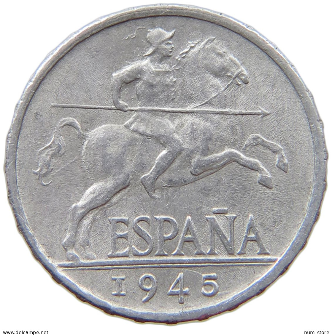 SPAIN 5 CENTIMOS 1945 #s074 0159 - 5 Centesimi