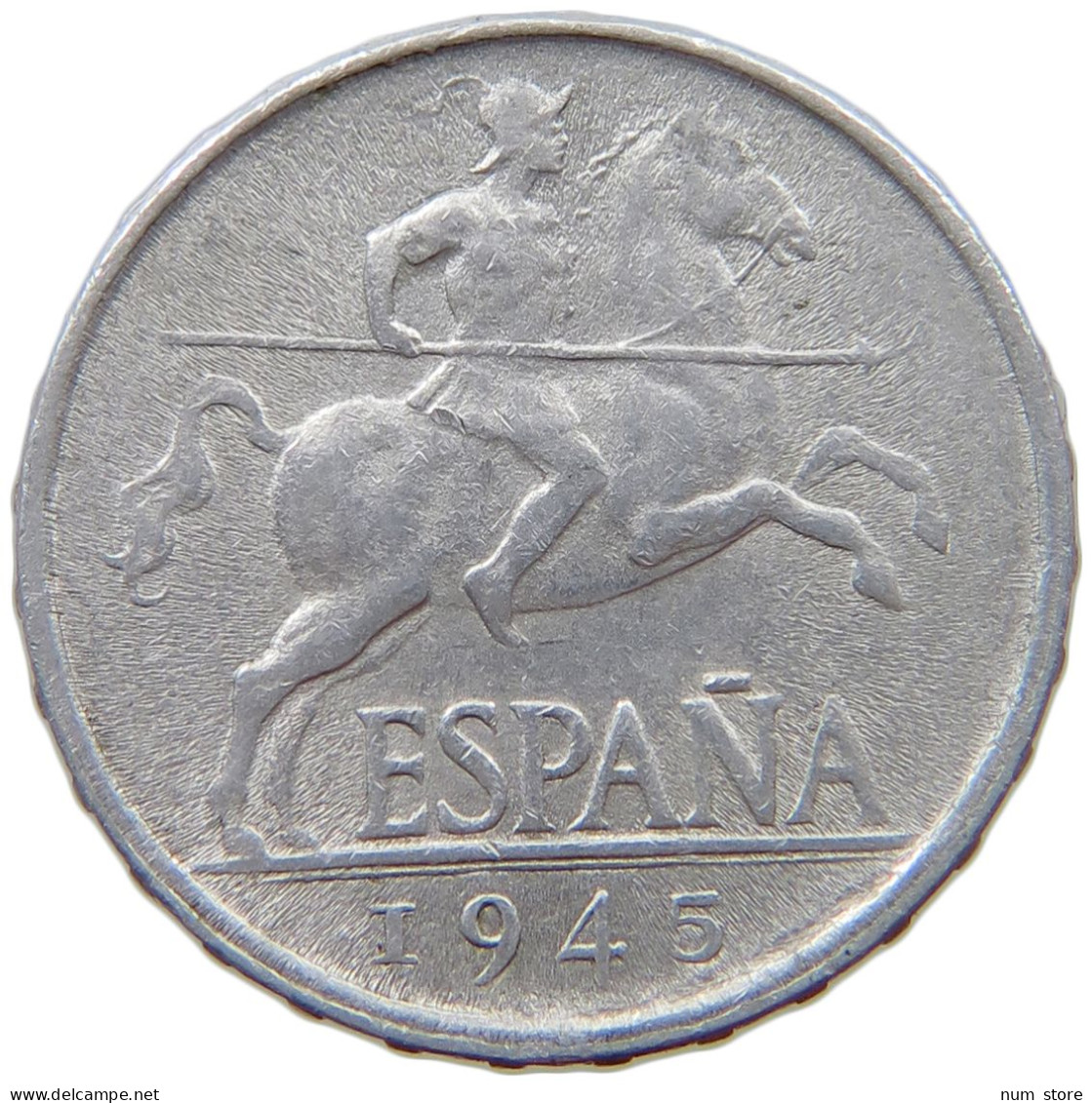 SPAIN 5 CENTIMOS 1945 #s074 0157 - 5 Centimos