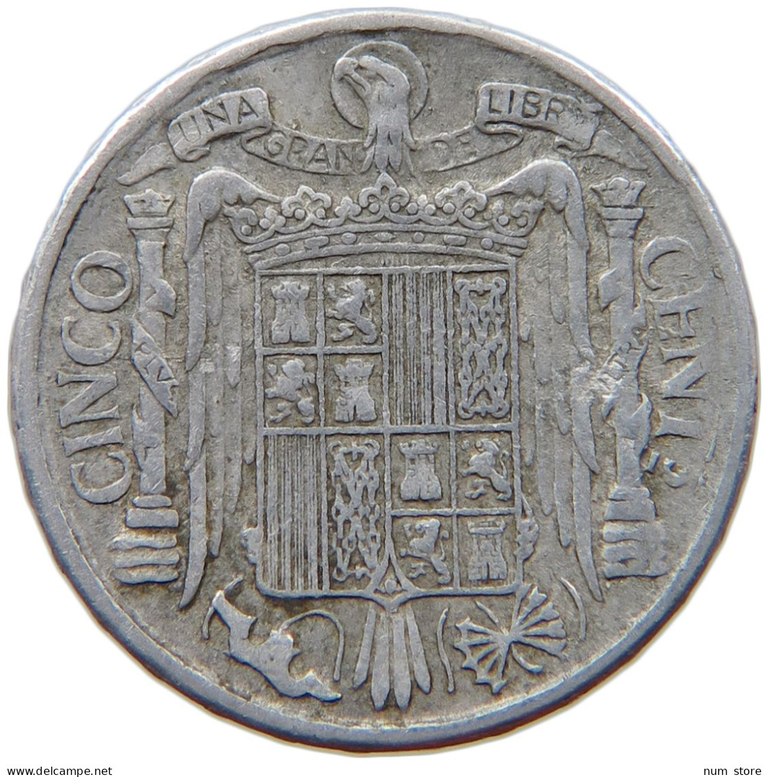 SPAIN 5 CENTIMOS 1941 #s023 0169 - 5 Centesimi