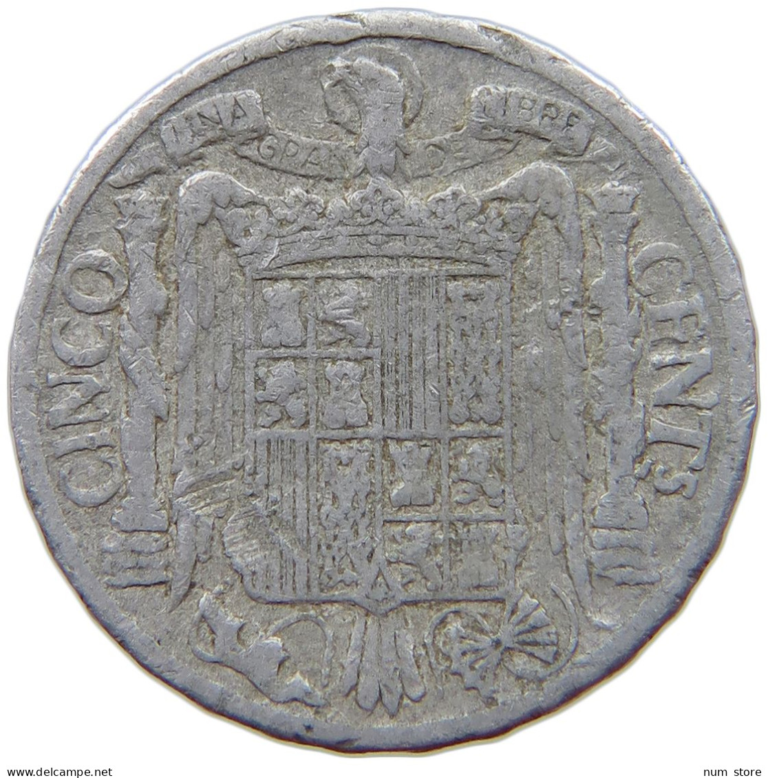 SPAIN 5 CENTIMOS 1941 #s069 0655 - 5 Centesimi