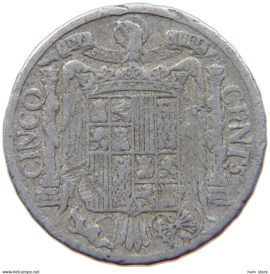 SPAIN 5 CENTIMOS 1941 #s069 0655 - 5 Céntimos