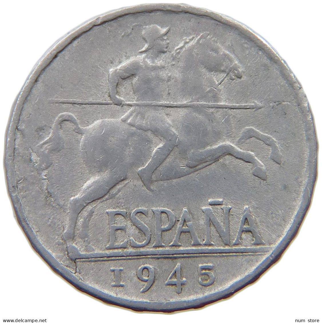 SPAIN 5 CENTIMOS 1945 #a021 0691 - 5 Centimos