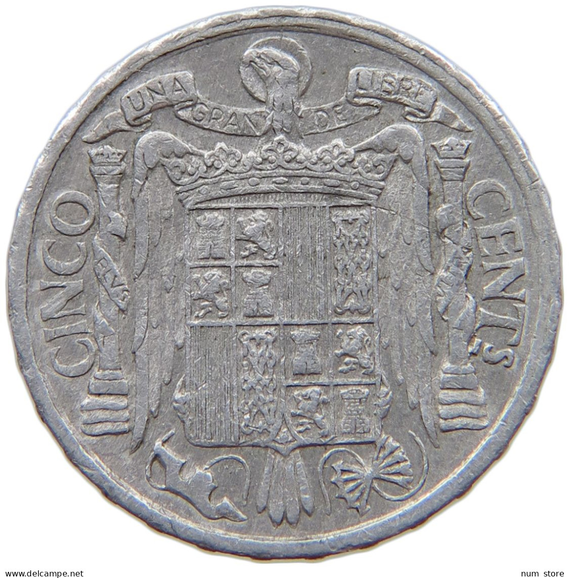 SPAIN 5 CENTIMOS 1941 #a089 0117 - 5 Céntimos