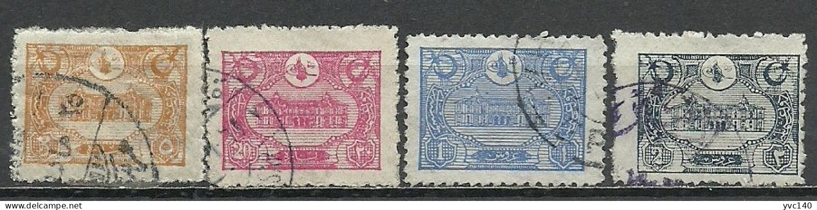 Turkey; 1913 Postage Stamps With The General Post Office New Building Picture - Gebruikt