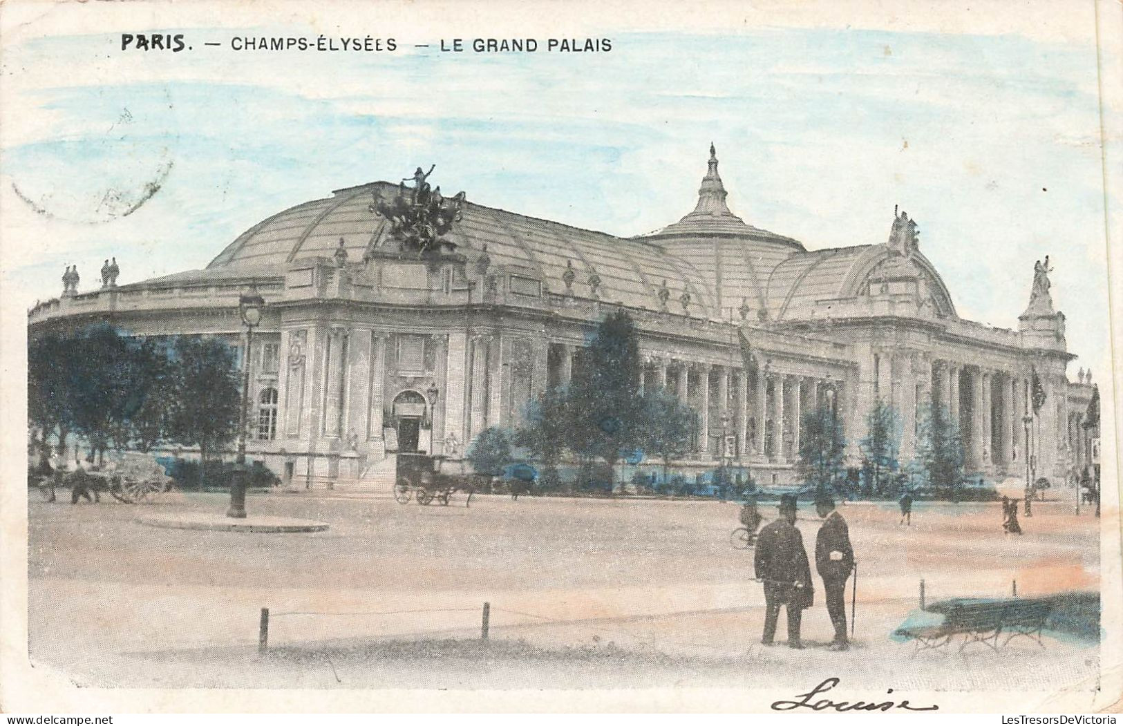 FRANCE - Paris - Champs Elysées - Le Grand Palais - Colorisé - Carte Postale Ancienne - Champs-Elysées