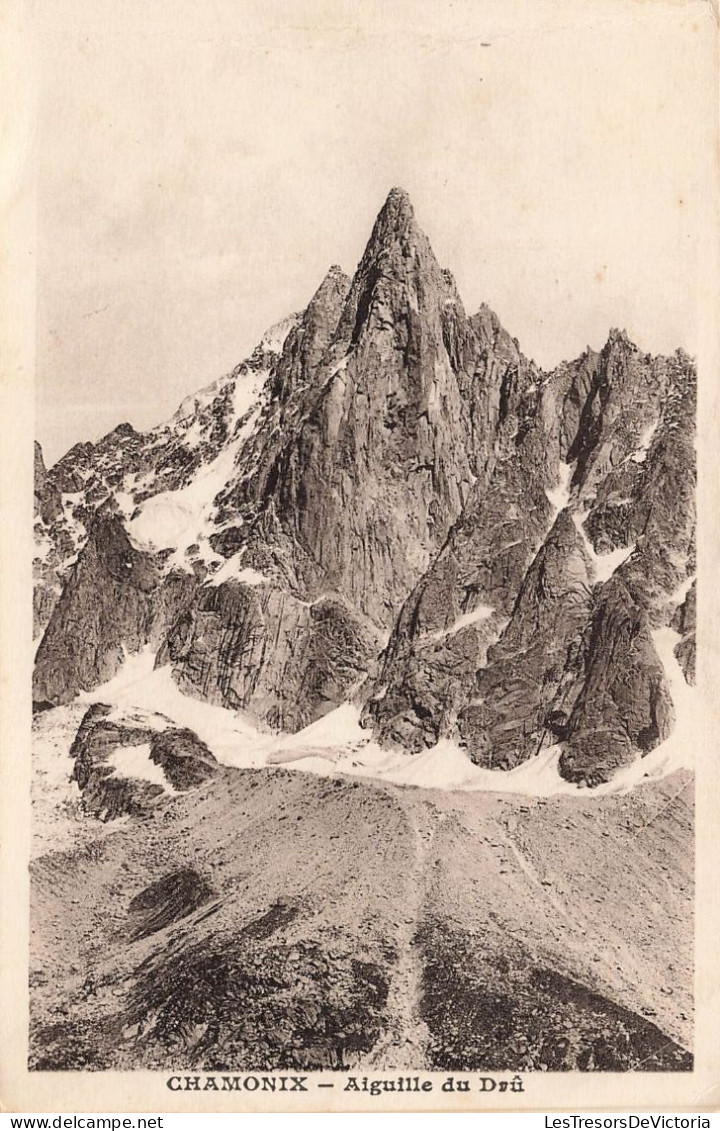 FRANCE - Chamonix - Aiguille Du Drû-  Carte Postale Ancienne - Chamonix-Mont-Blanc