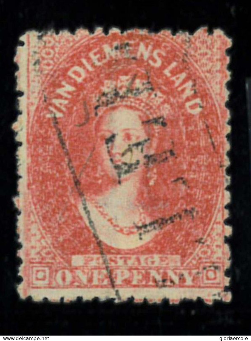 P1908 - TASMANIA , SG 69 , SC. 29 A . VERMILLON - Altri & Non Classificati