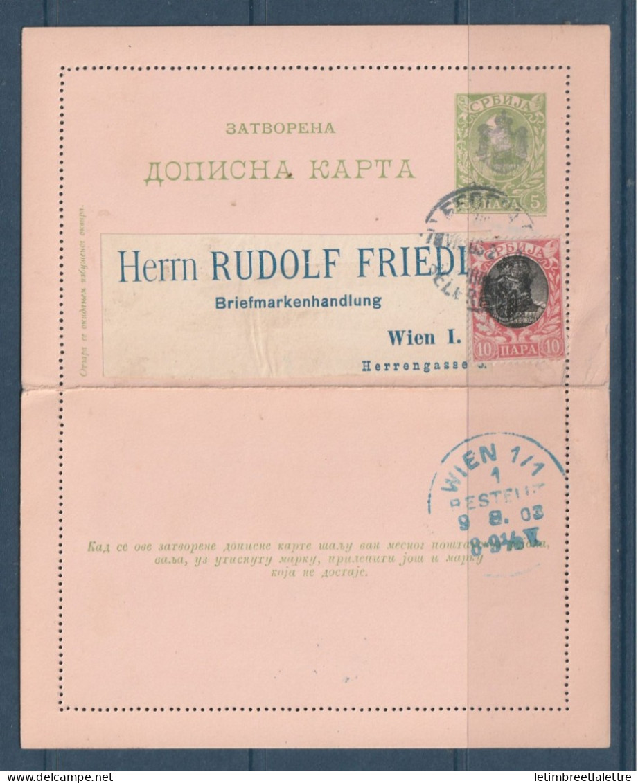 Hongrie - Entier Postale Pour Wien Avec Oblitération - 1903 - Postal Stationery