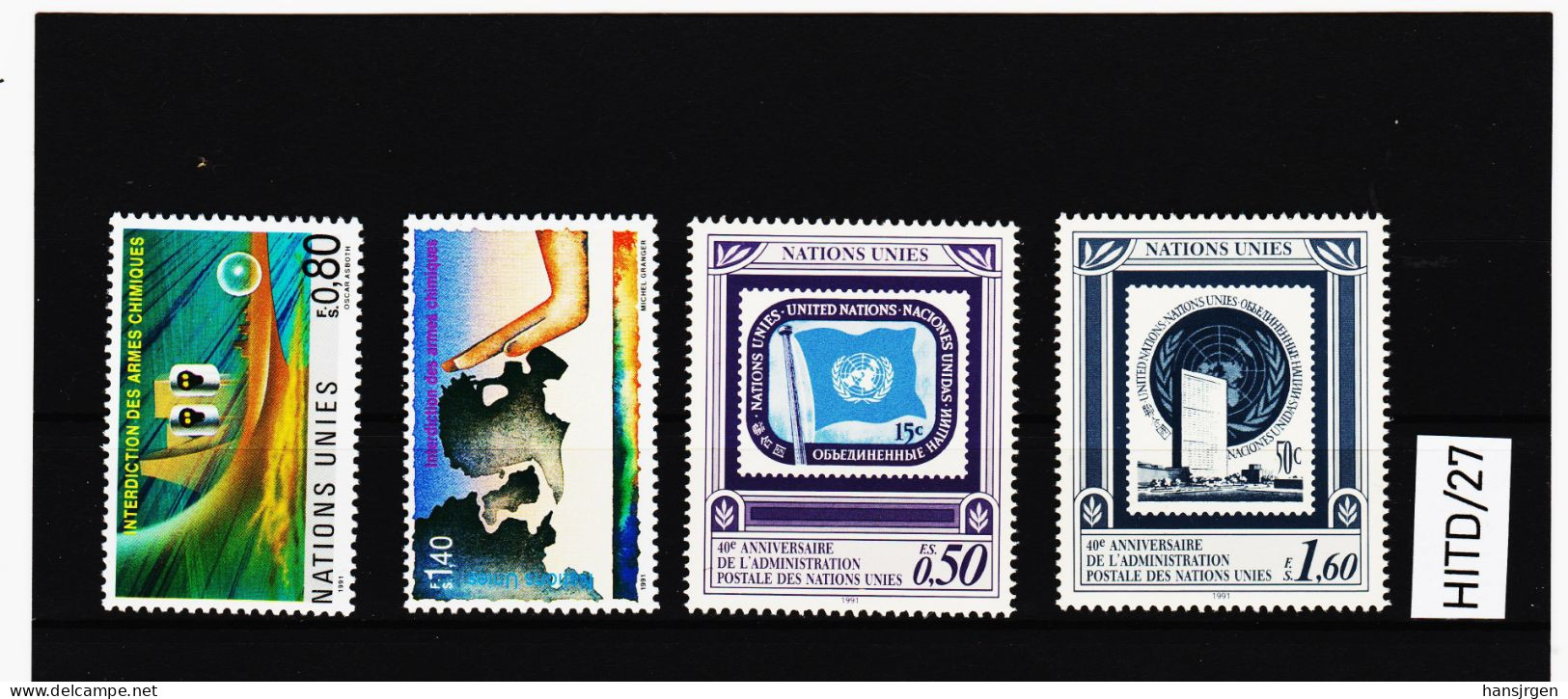HITD/27 UNO GENF 1991  MICHL  204/07 ** Postfrisch Siehe ABBILBUNG - Unused Stamps