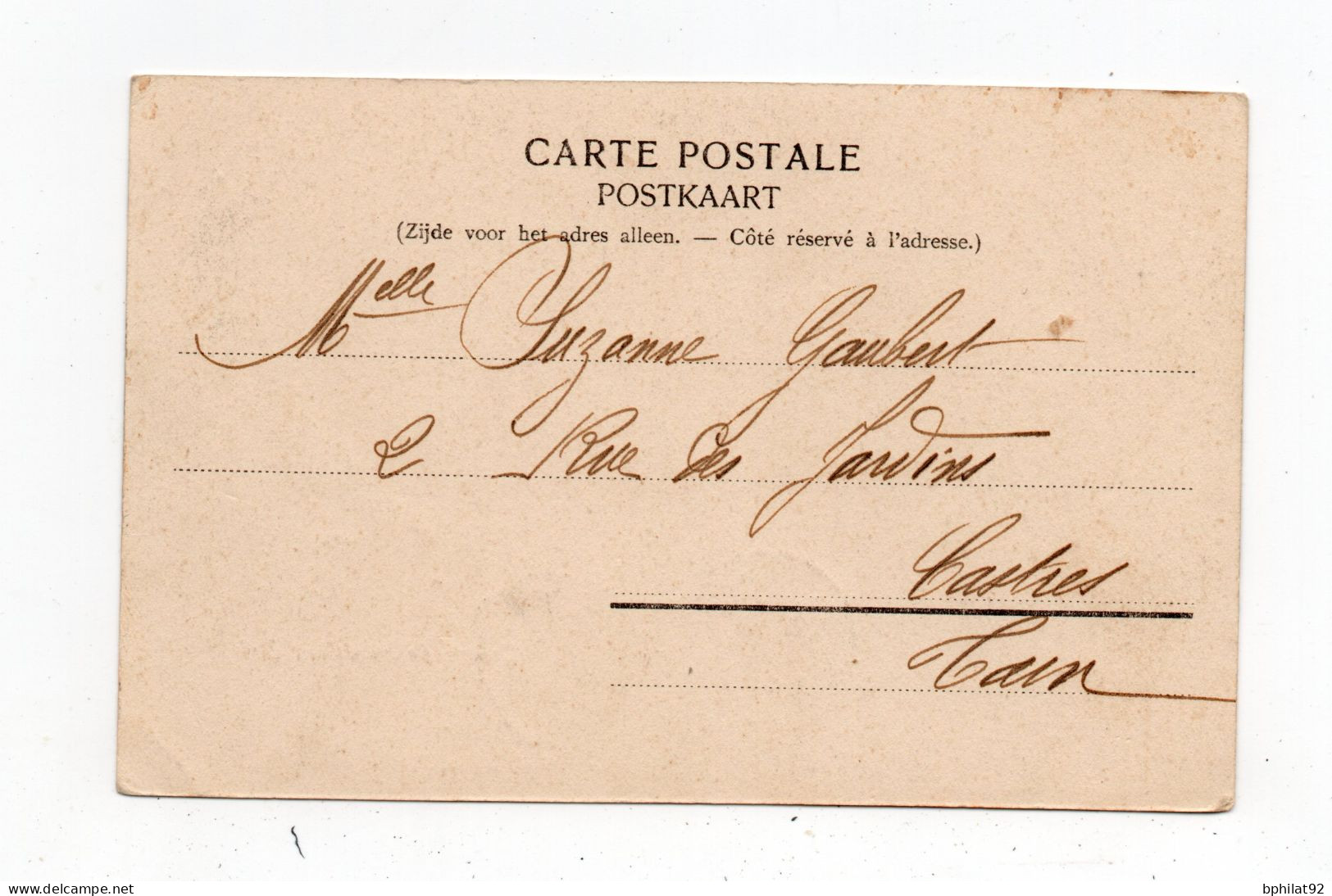 !!! CACHET MAYUMBA - CONGO DE 1904 SUR CPA POUR CASTRES - Lettres & Documents